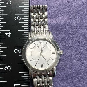 Bulova Stainless Steel womens watch, needs battery